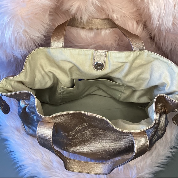 Burberry of London Blue Label rose gold metallic shoulder bag - Picture 13 of 16